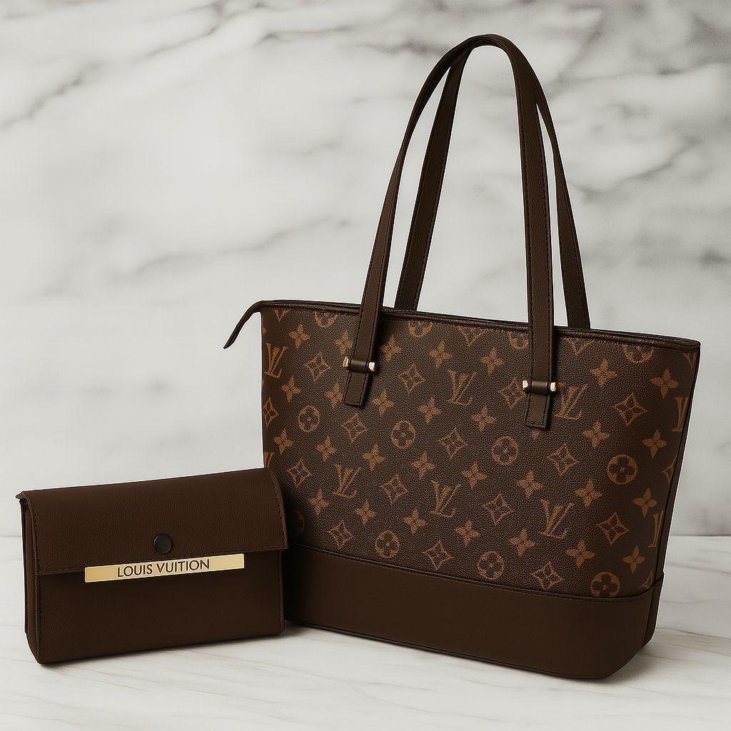 The "Iconic Monochrome" Tote Bag & Clutch Set