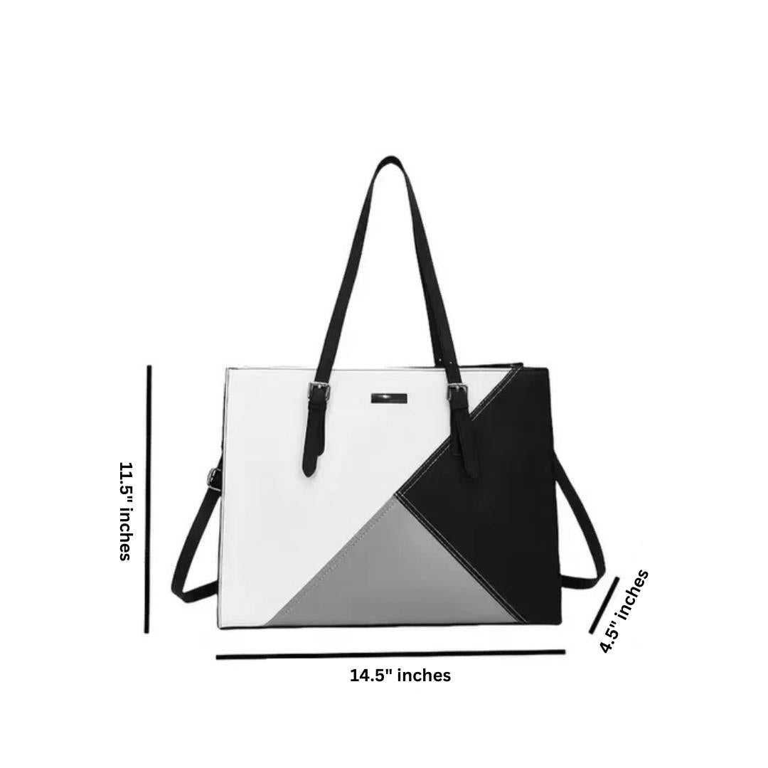 The Ultimate Professional Tote: A Geometrical Statement Bag