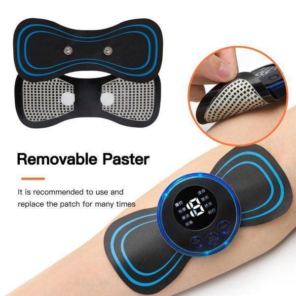A1ZSTORE™ Smart EMS Mini Massager – Wireless Rechargeable Muscle Relaxation Device for Neck, Back & Shoulder Pain Relief