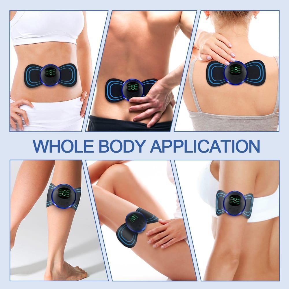 A1ZSTORE™ Smart EMS Mini Massager – Wireless Rechargeable Muscle Relaxation Device for Neck, Back & Shoulder Pain Relief